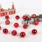 Hanging Decorations Set for Xmas Tree Garland Ornaments (Red, 2.36''/60mm)